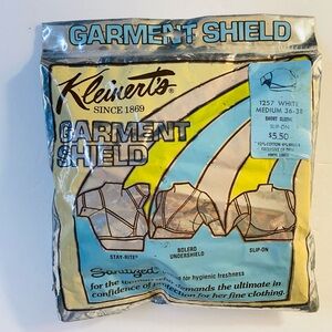 Kleinert’s Garment Shield Medium White 36 - 38 Slip On 1950s Made In USA
